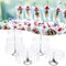 Cupcake Plates Holder Crystal Metal Wedding Party Dessert Stand Round 4 PCS